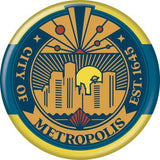 Superman 2025 City of Metropolis Crest Button - Superman Stuff