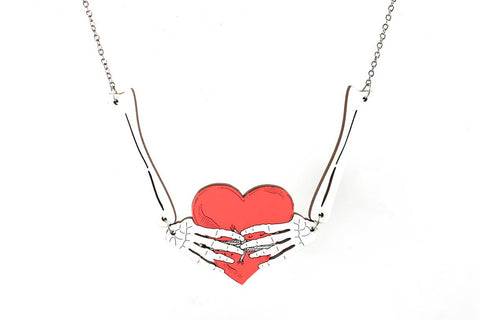 Bone Heart Necklace - supermanstuff.com