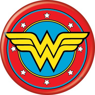 Wonder Woman Logo Button - supermanstuff.com