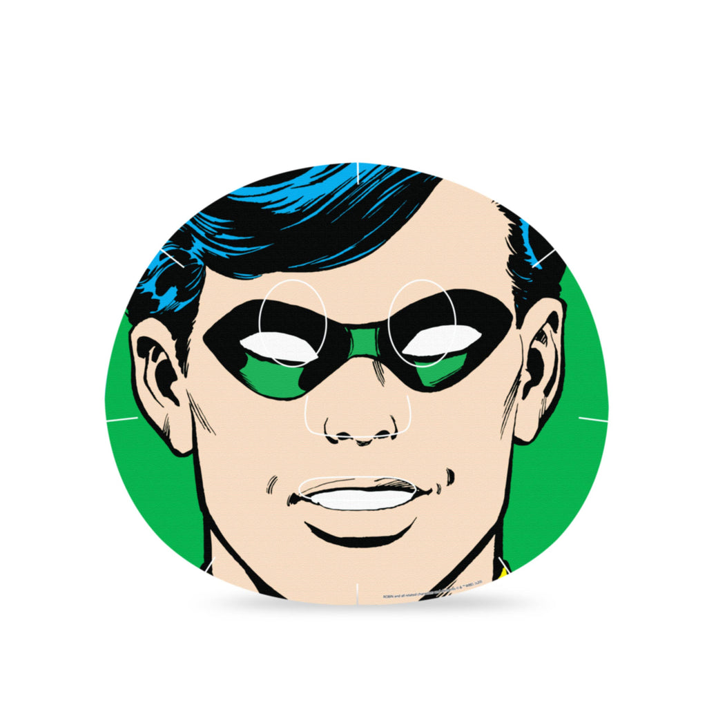Sidekick Mask Batman's Sidekick Robin Face Mask Sheet DC Comics | supermanstuff.com