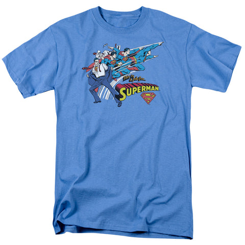 Superman Clark Kent Quick Change Adult Blue Regular Fit Short Sleeve Shirt - supermanstuff.com
