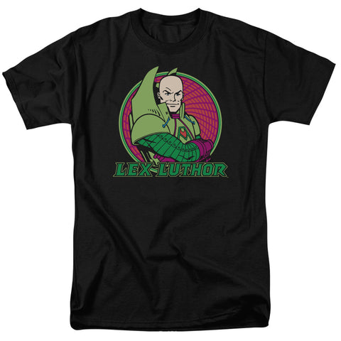 Lex Luthor Classic Style Black Adult Regular Fit Short Sleeve Shirt - supermanstuff.com