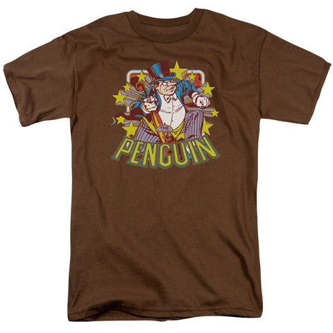 Penguin Stars Regular Fit Brown Short Sleeve Shirt - supermanstuff.com