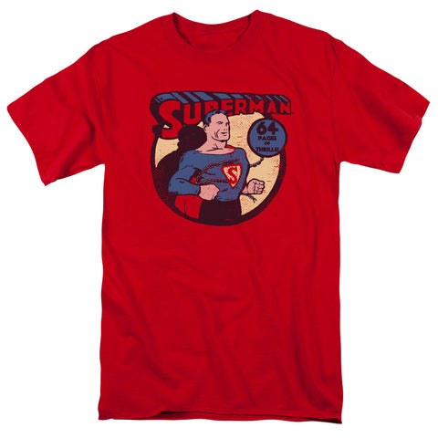 Superman 64 Page Red Adult Regular Fit Shirt - supermanstuff.com