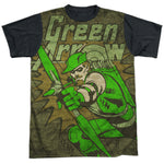 Green Lantern Take Aim Sketched Adult Regular Fit Short Sleeve Shirt - supermanstuff.com
