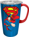 Superman Stainless Travel Mug - supermanstuff.com