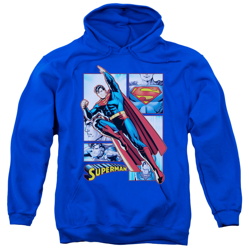 Superman Panels Adult Pull Over Hoodie Sweatshirt Superman Stuff