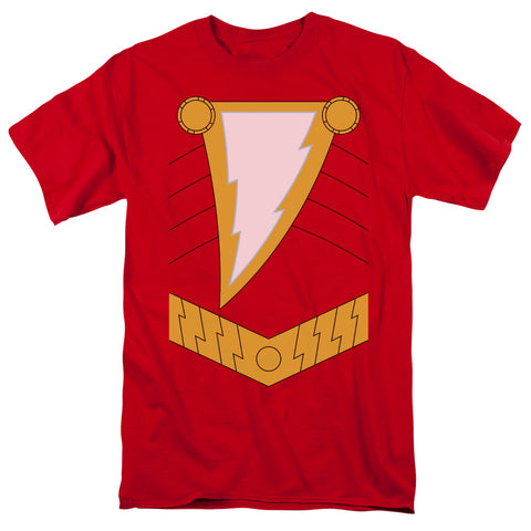 Shazam Red Adult Regular Fit Short Sleeve Shirt - supermanstuff.com