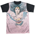 Wonder Woman Sketched Adult Regular Fit Short Sleeve Shirt - supermanstuff.com