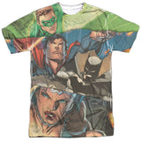 Justice League Superman Torn Adult Regular Fit Short Sleeve Shirt - supermanstuff.com