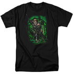 Green Arrow In My Sight Regular Fit Black Short Sleeve Shirt - supermanstuff.com