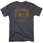 Aquaman Swim Team Gray Adult Regular Fit Short Sleeve Shirt - supermanstuff.com