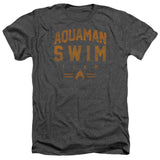 Aquaman Swim Team Gray Adult Regular Fit Short Sleeve Shirt - supermanstuff.com