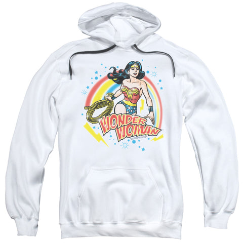 Wonder Woman Wonder Airbrush Regular Fit Adult Pull-Over Hoodie Sweatshirt - supermanstuff.com