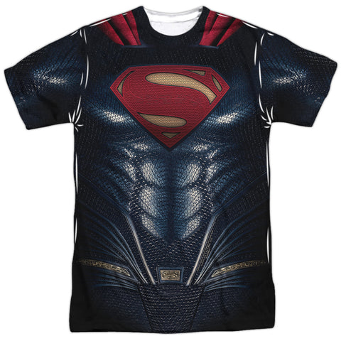 Superman Man of Steel Uniform Adult Regular Fit Short Sleeve Shirt - supermanstuff.com
