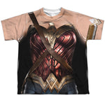 Wonder Woman Justice League Uniform Youth Short Sleeve Shirt - supermanstuff.com
