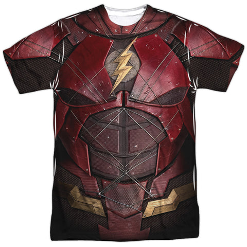 The Flash Justice League Uniform Adult Regular Fit Short Sleeve Shirt - supermanstuff.com