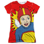 I love Lucy Super Lucy Junior Cap Sleeve Shirt - supermanstuff.com