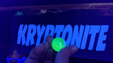 Kryptonite glowing glass marbles - supermanstuff.com