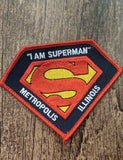 Superman Logo "I am Superman" Metropolis IL Patch - supermanstuff.com