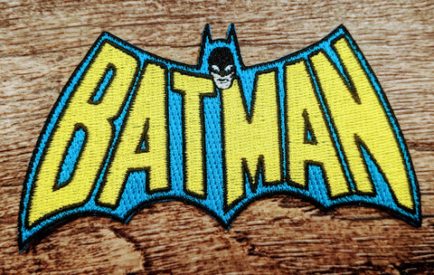 Batman Lettering Bat Symbol Patch - supermanstuff.com