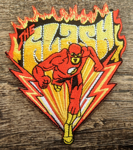 Flash Retro Fire Patch - supermanstuff.com