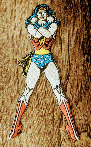Wonder Woman Arms Crossed Standing Patch - supermanstuff.com