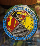 Cyborg Reign of the Supermen March 2021 Superman Man of Steel Collectors Group limited edition Coin - supermanstuff.com