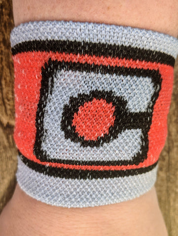 Cyborg Logo Knitted Wristband - supermanstuff.com