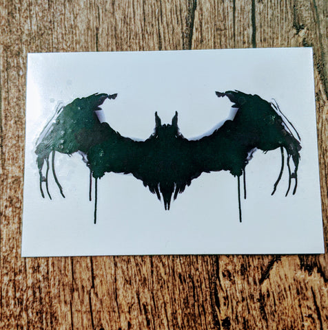 Batman Dripping Ink Logo Temporary Tattoo - supermanstuff.com