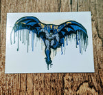 Batman Dripping Paint Running Temporary Tattoo - supermanstuff.com