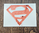 Superman Water Color Logo Temporary Tattoo - supermanstuff.com