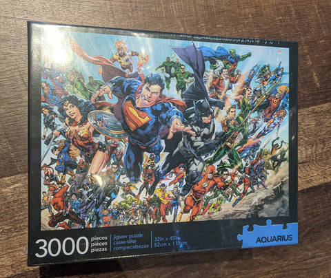 Justice League 3000 Piece Diecut Jigsaw Puzzle - supermanstuff.com