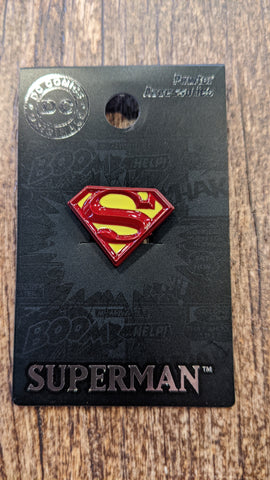 Superman Shield Sculpted Shield Lapel / Tie Pin