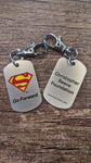Christopher Reeve Foundation Superman Dog Tag - supermanstuff.com