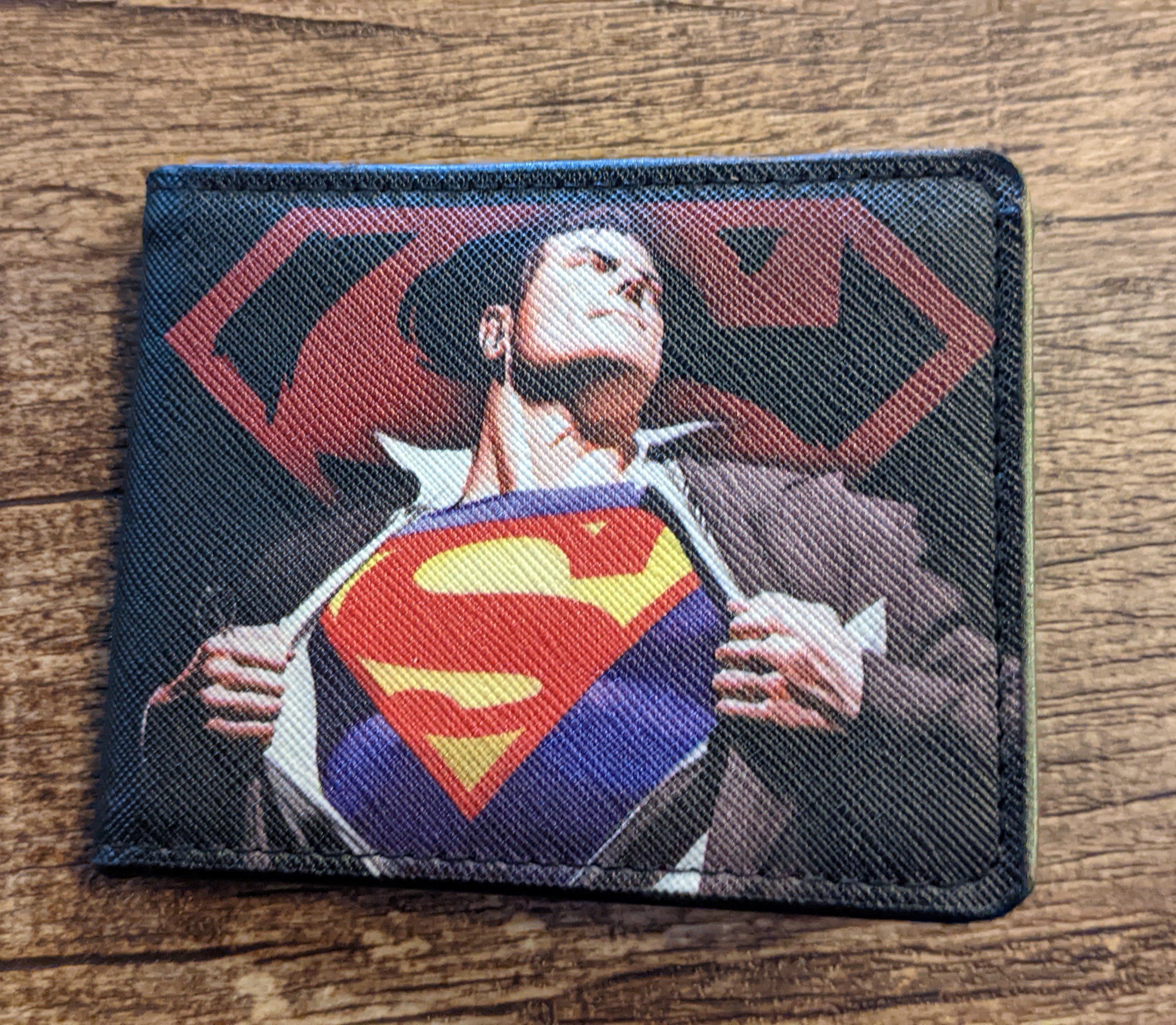 Superman Kingdom Come Quick Change Clark Kent Bi Fold Wallet