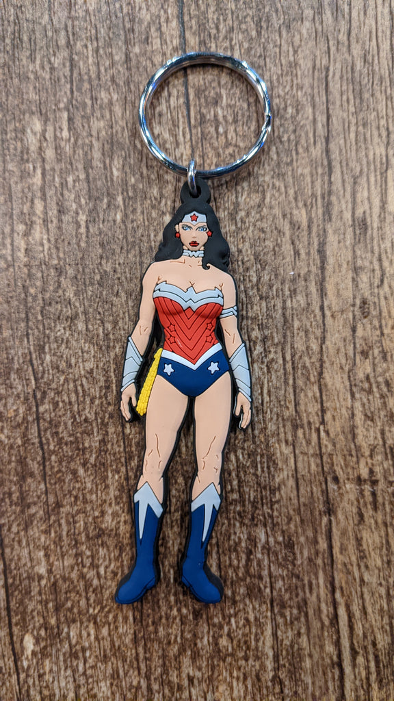Wonder Woman figure Rubber PVC Keychain Superman Stuff