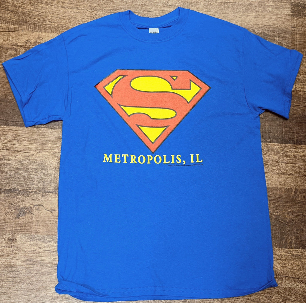 superman dress shirts American Flag Adult Royal Blue Regular Fit Short Sleeve Shirt 4X Large a beacon of hope and justice Comic Book Shirts | Dillards