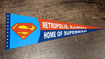 Metropolis Illinois 14 inch long red blue and white Pennant - supermanstuff.com