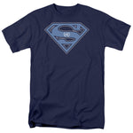 Superman U N Shield Regular Fit Charcoal Short Sleeve Shirt - supermanstuff.com