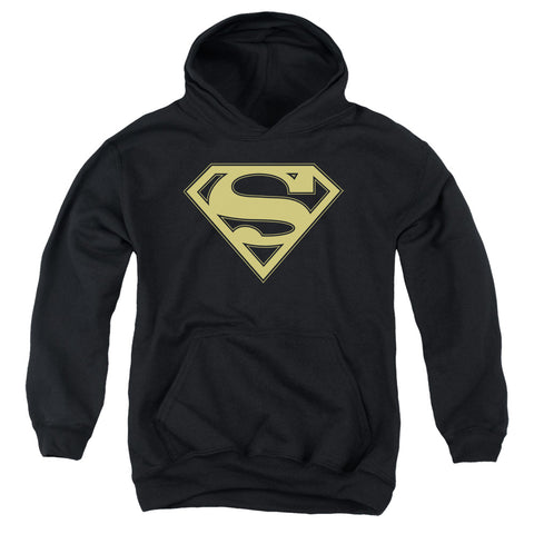 Superman Gold and Black Symbol Hooded Sweatshirt