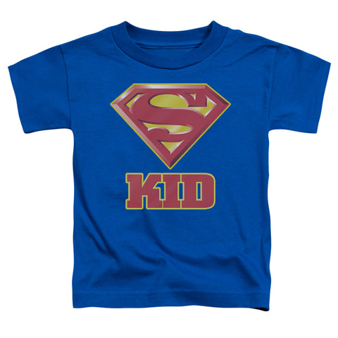 Superman Super Kid Toddler Royal Blue Regular Fit Short Sleeve Shirt - supermanstuff.com