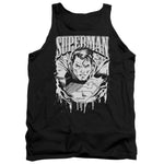 Superman Super Metal Black Tank Top - supermanstuff.com