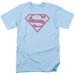 Superman Word Shield Logo Adult Regular Fit Short Sleeve Shirt - supermanstuff.com