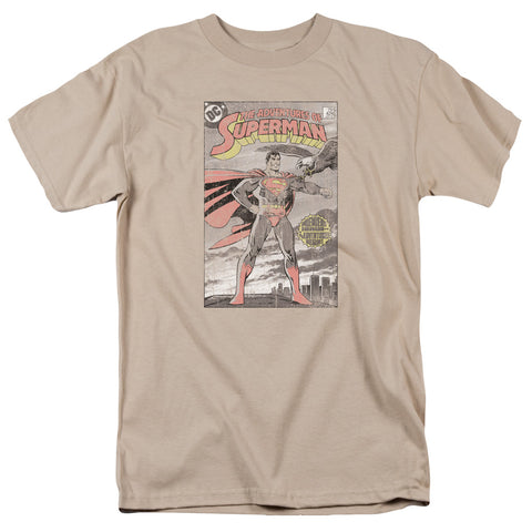 Superman The Adventures of Superman Regular Fit Sand Colored Short Sleeve Shirt - supermanstuff.com