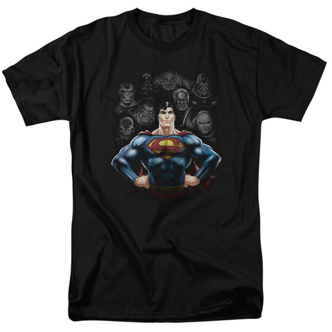 Superman Villains Regular Fit Black Short Sleeve Shirt - supermanstuff.com