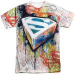 Superman Urban Shields Dye Sublimation Shirt - supermanstuff.com