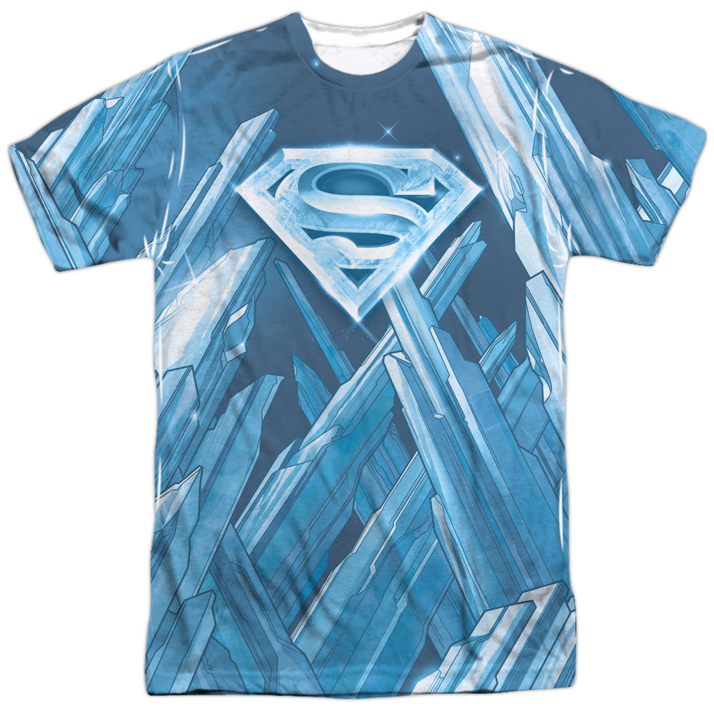 Superman Fortress of Solitude Adult Regular Fit Short Shirt