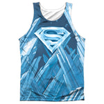 Superman Fortress of Solitude Adult Regular Tank Top Shirt - supermanstuff.com