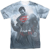 Superman Light of the Sun Dye Sublimation Regular Fit Short Sleeve Shirt - supermanstuff.com